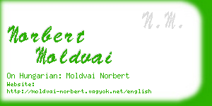 norbert moldvai business card
